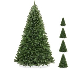 Green Spruce Realistic Artificial Holiday Christmas Tree with Stand