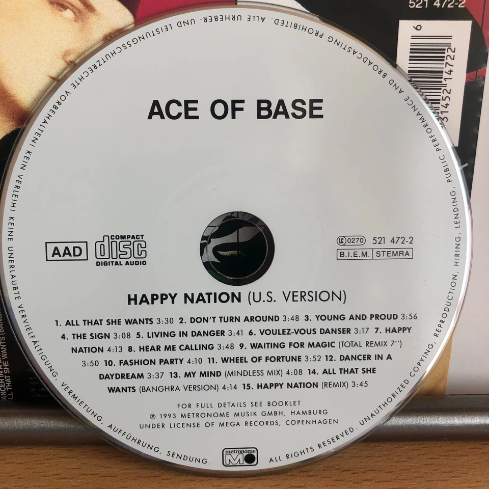ACE OF BASE - HAPPY NATION - U.S. VERSION - CD 1993 - Bild 3 von 4