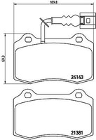 Brembo Bremsbelagsatz, Scheibenbremse Hinterachse, Vorderachse U.A. FüR Ferrari