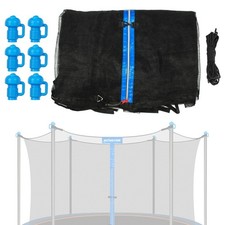 14FT Trampoline Enclosure Net with Pole Cap, Replacement Safety Enclosure Net...