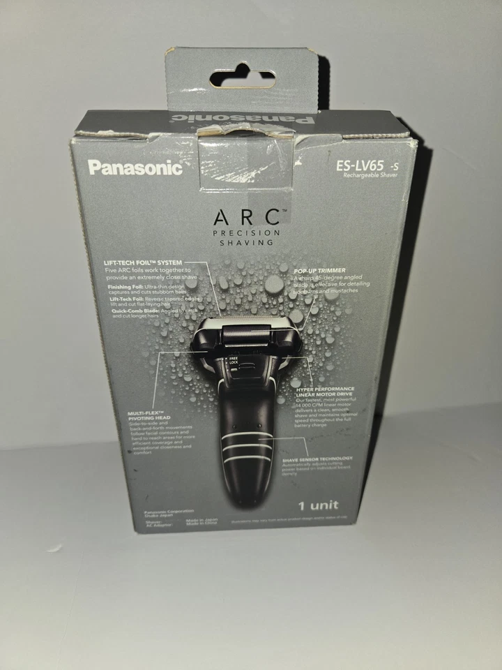 Panasonic ARC5 Electric Razor Men with Pop-Up Trimmer Wet/Dry 5-Blade ES-LV65-S - Image 2 of 4