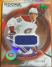 2018-19 Trilogy ‘03-04 15th Anniversary Retro Rookie Jerseys J. Kotkaniemi /399