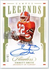 Emmitt Smith 2021 Flawless Collegiate Campus Legends Autograph Card CLS-ES 10/10