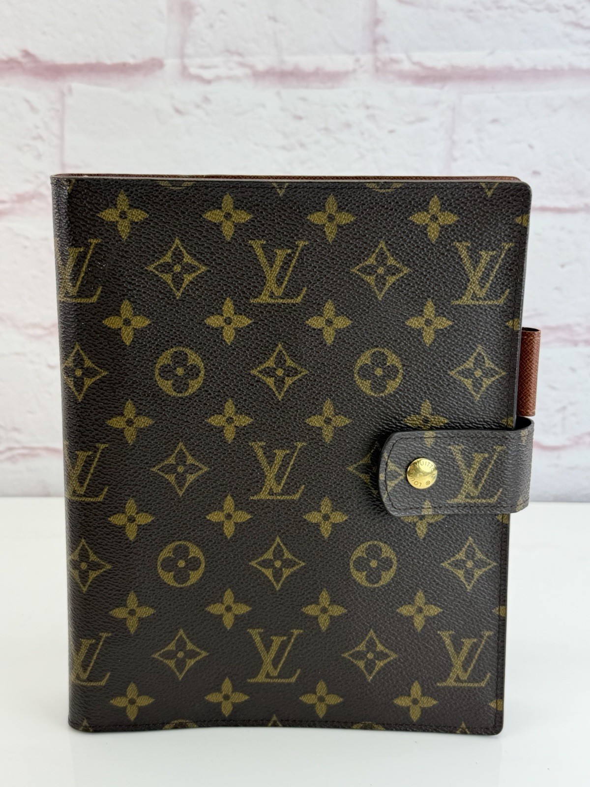 Louis Vuitton Monogram Large Ring Notebook Agenda… - image 1