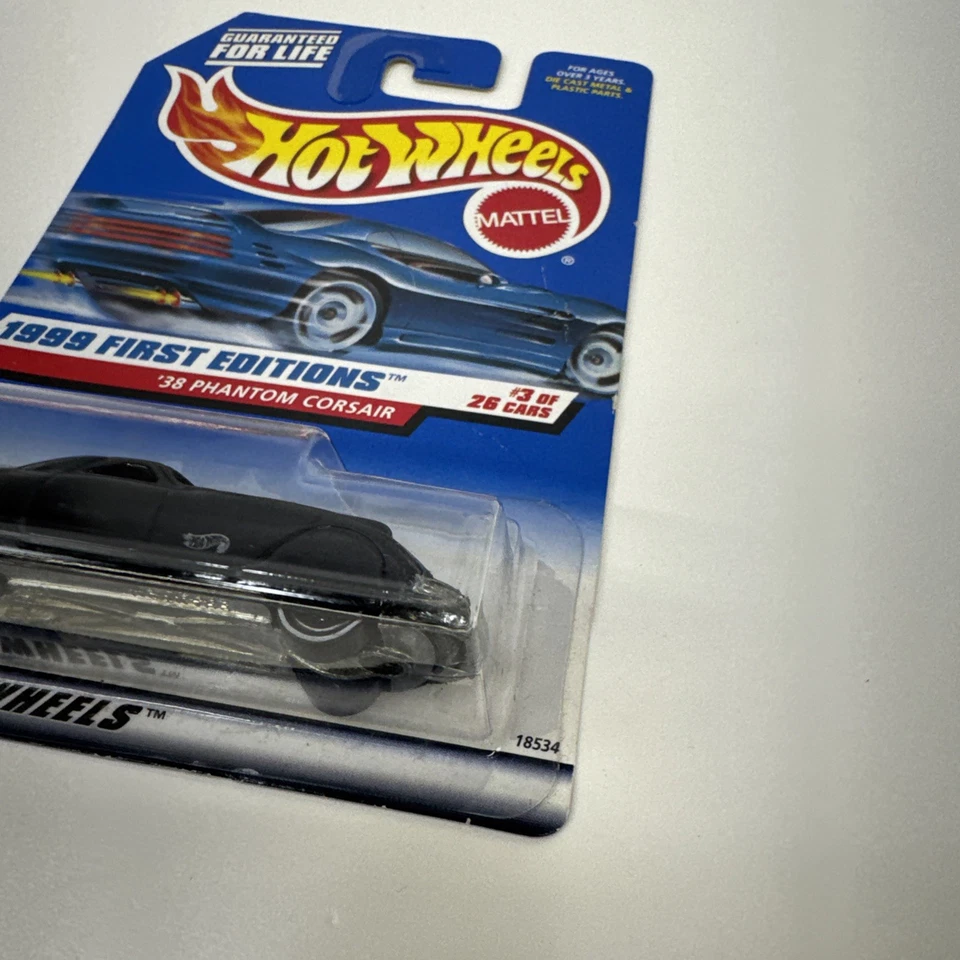 Hot Wheels 1999 First Editions 38 Phantom Corsair (Package Damage) - Image 4 of 4