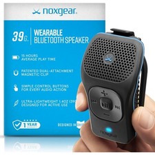 Wearable Bluetooth Speaker, Magnetic Mini Clip-On, Waterproof Up to 15 Hours