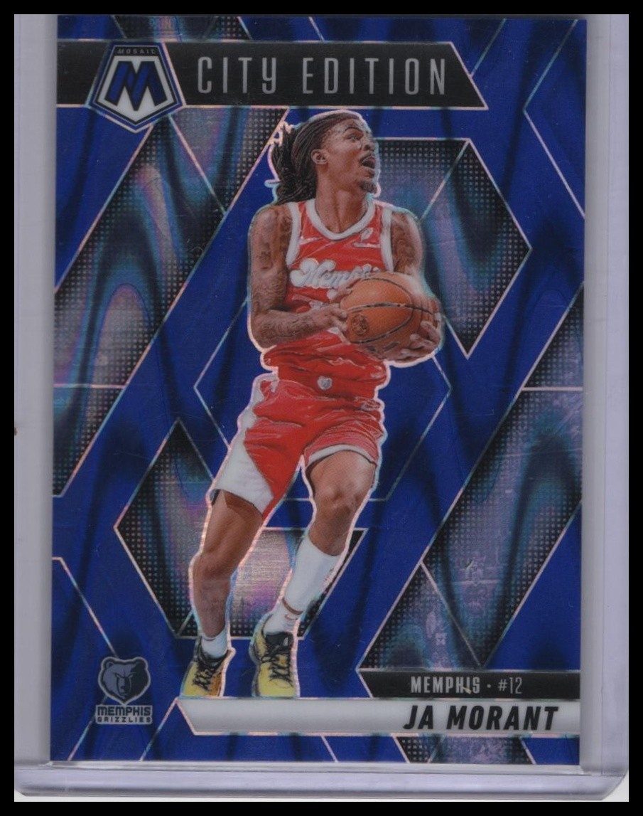 2024-25 Panini Mosaic #281 Ja Morant Blue Seismic Mosaic #/149