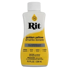 6 Pack Rit All Purpose Dye, Golden Yellow, 8 fl oz