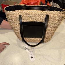 Marks and Spencer Natural Straw Woven Summer Beach Bag