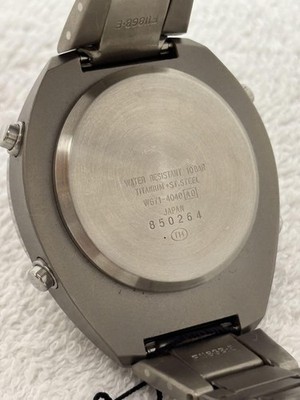 Seiko Alba Spoon W671 4040 Quartz Titanium Digital Watch Japan