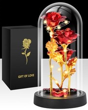 Christmas Rose Gifts for Women, Womens Gift for Christmas Birthday Gifts Red