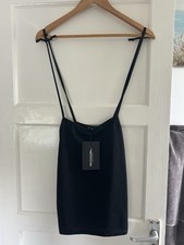 PrettyLittleThing Black Mini Dress – Size 10 – NWT