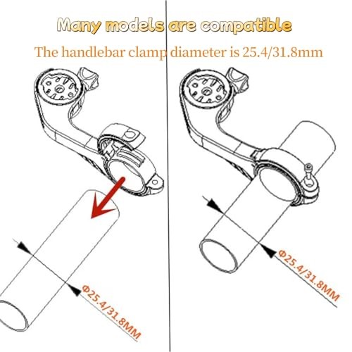 Bicycle Computer Bracket Mount Compatible with Gar Min Without Phone Holder