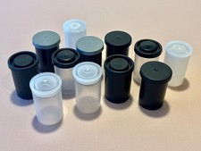 Lot of 12 Vintage Plastic 35 mm Empty Kodak  Misc Assortment of Film Canisters