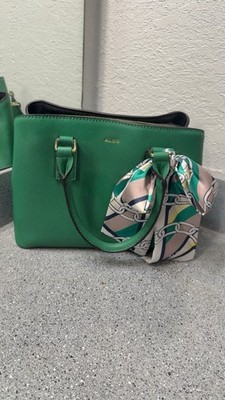 ALDO Women's Legoiri Top Handle Bag Green with Ribbon