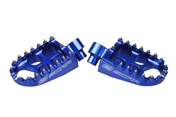 Blaue Fussrasten SCAR-EVO FüR TM Racing MC 125 1986-95-image
