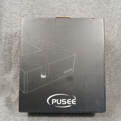 PUSEE Espresso Knock Box Barista Station Brown 8 in 1 Wood Organizer X003RZLD61