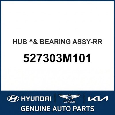 2008-2015 Hyundai Equus Nabe & Bearing Assembly-Rear OEM New 527303M101