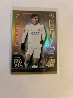 2021-22 Topps Match Attax UCL - Limited Edition Gold Raphael topps inception Raphael Varane ヴァラン2/99