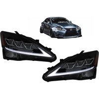 LED DRL Scheinwerfer Dynamisch Blinklicht FüR Lexus IS XE20 06-13 Schwarz