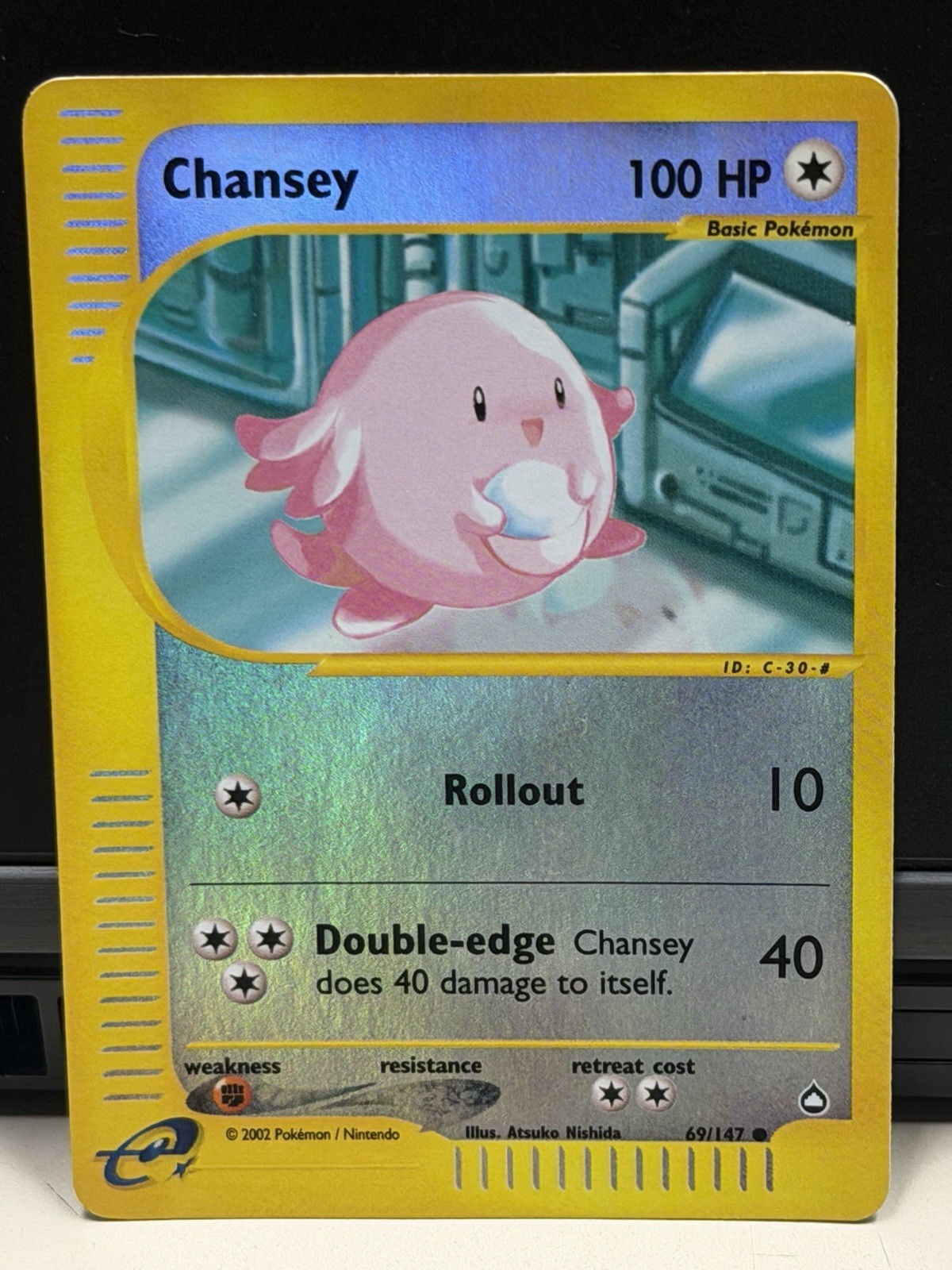 Pokémon TCG Chansey Aquapolis 69/147 Reverse Holo Rare Eng 2002 100HP