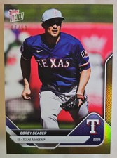 2025 Topps Now Road to Opening Day Rangers Corey Seager #OD-147 Gold Foil /50