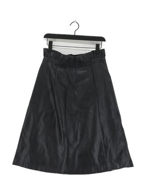 Lost Ink Women's Midi Skirt UK 12 Black 100% Other Midi A-Line