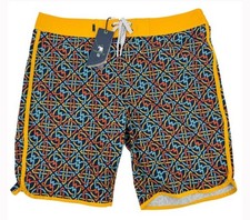 William Murray Board Shorts Mens 34 Celtic Knot Print Swim Trunks Golf NWT