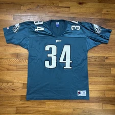 90s Vintage Champion NFL Philadelphia Eagles Kevin Turner Jersey Size L Used VTG