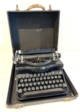 1930s Remington Noiseless Model 1 Portable Typewriter W/ Orig Case Vtg Untested thumbnail