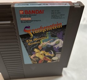 Bandai Frankenstein: The Monster Returns Nintendo NES Authentic and Tested 