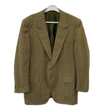 Brioni Roman Style Wool Cashmere Sport Coat Blazer Mens 42 R 52 Check Italy rm