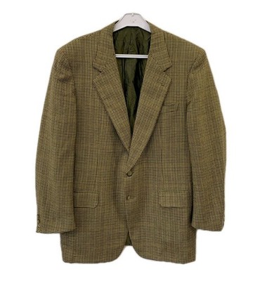 Brioni Roman Style Wool Cashmere Sport Coat Blazer Mens 42 R 52 Check Italy #rm