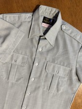 Flying Cross USPS Shirt 36R SS Poly Wool Uniform Made USA Vintage Deadstock