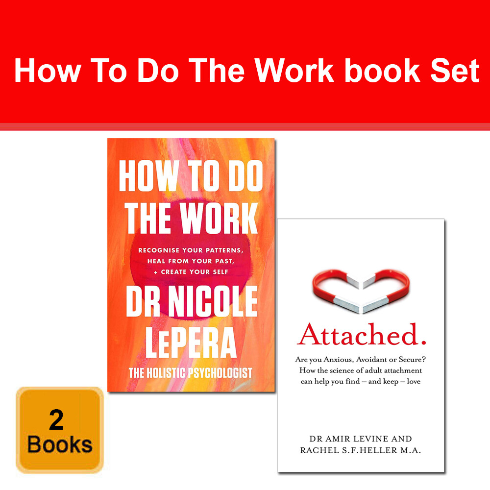 How To Do The Work Nicole LePera, Attached Amir Levine 2 Books Collection Set