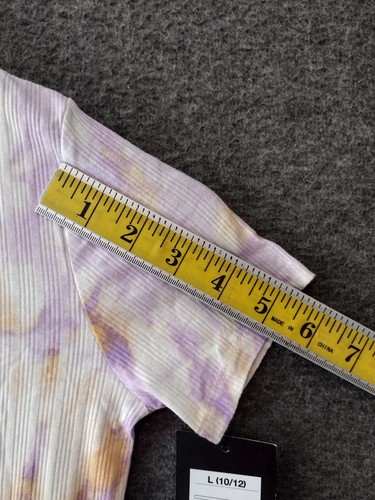 Art Class Girls Tie Dye Ribbed Knit Dress Size L 10-12 Amethyst Purple - Picture 7 of 12