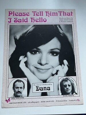 Dana ~ 'Please Tell Him That I Said Hello' 1975 Solo Klavier Keyboard Noten