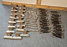 Lot of 50 Vintage Primitive Metal Perm Rods Hair Rollers Curlers clips Accessory