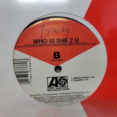 Brandy Who Is She 2 U Sealed Factory 12'' Vinyl Record Single free sleeve