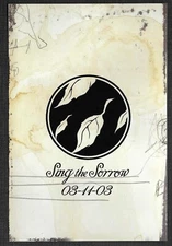 AFI  Rare VINTAGE 2003 Cardstock PROMO POSTCARD 4x6 w/ DATE for Sorrow CD MINT