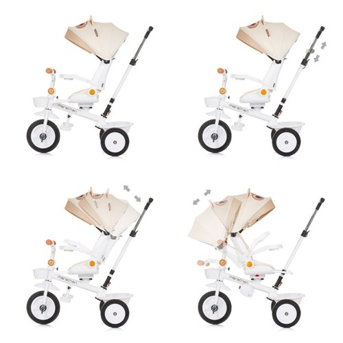 Chipolino Tricycle Marathon 2 in 1 Dreirad, Sitz umkehrbar, Gummiräder, Dach - Bild 12 von 32