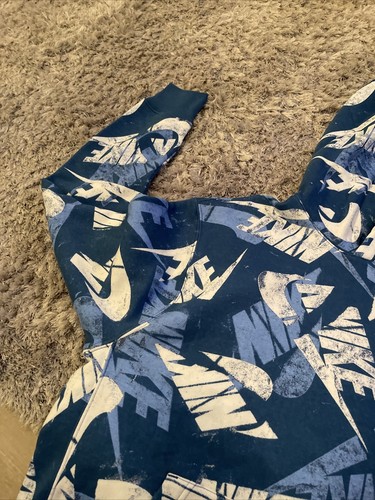 Nike Sportswear Fleece Nike Logo Pullover Hoodie DM6881 407 Small | eBay