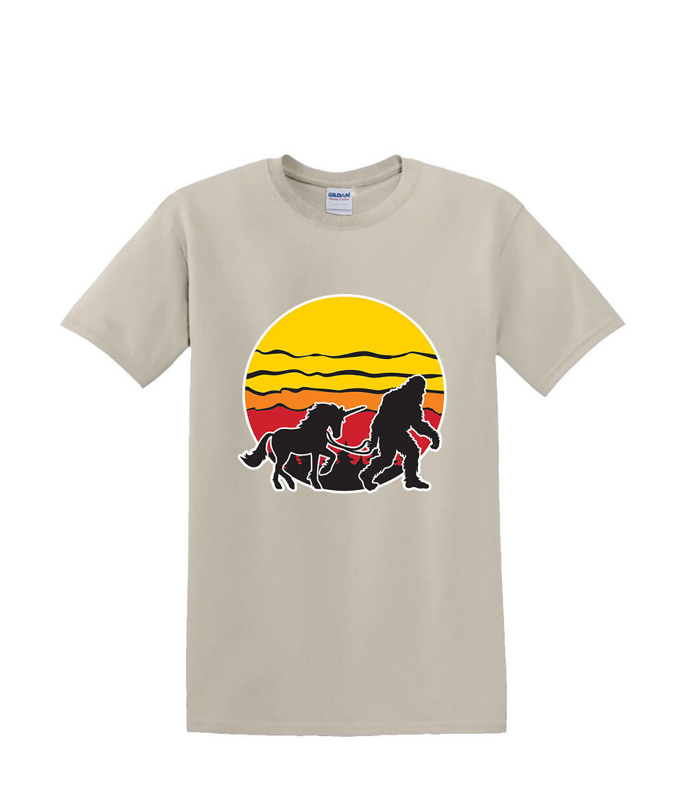 ALTRA T Shirt dalla S alla 2XL 3XL UNICORNO BIGFOOT Umorismo Divertente Adulto