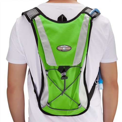 Hydration Pack + 2L Water Bag Hiking Camping Bicycle Backpack Bladder Cycling - Picture 35 of 46