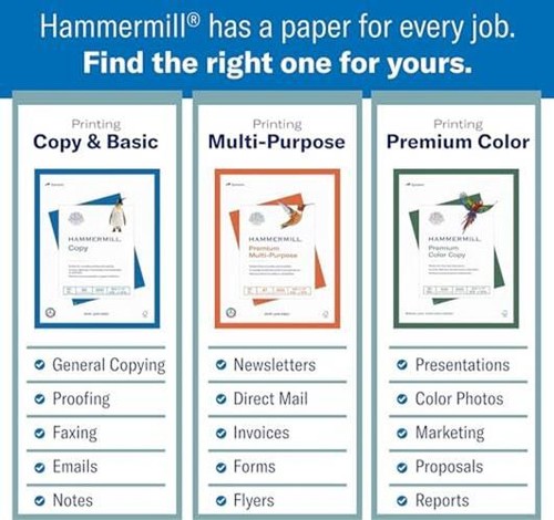 Hammermill Colored Paper, 20 lb Blue Printer Assorted Styles , Sizes , Colors - Picture 13 of 72