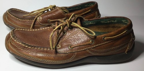 Thom McAn Leather Boat Shoes 8.5 | eBay