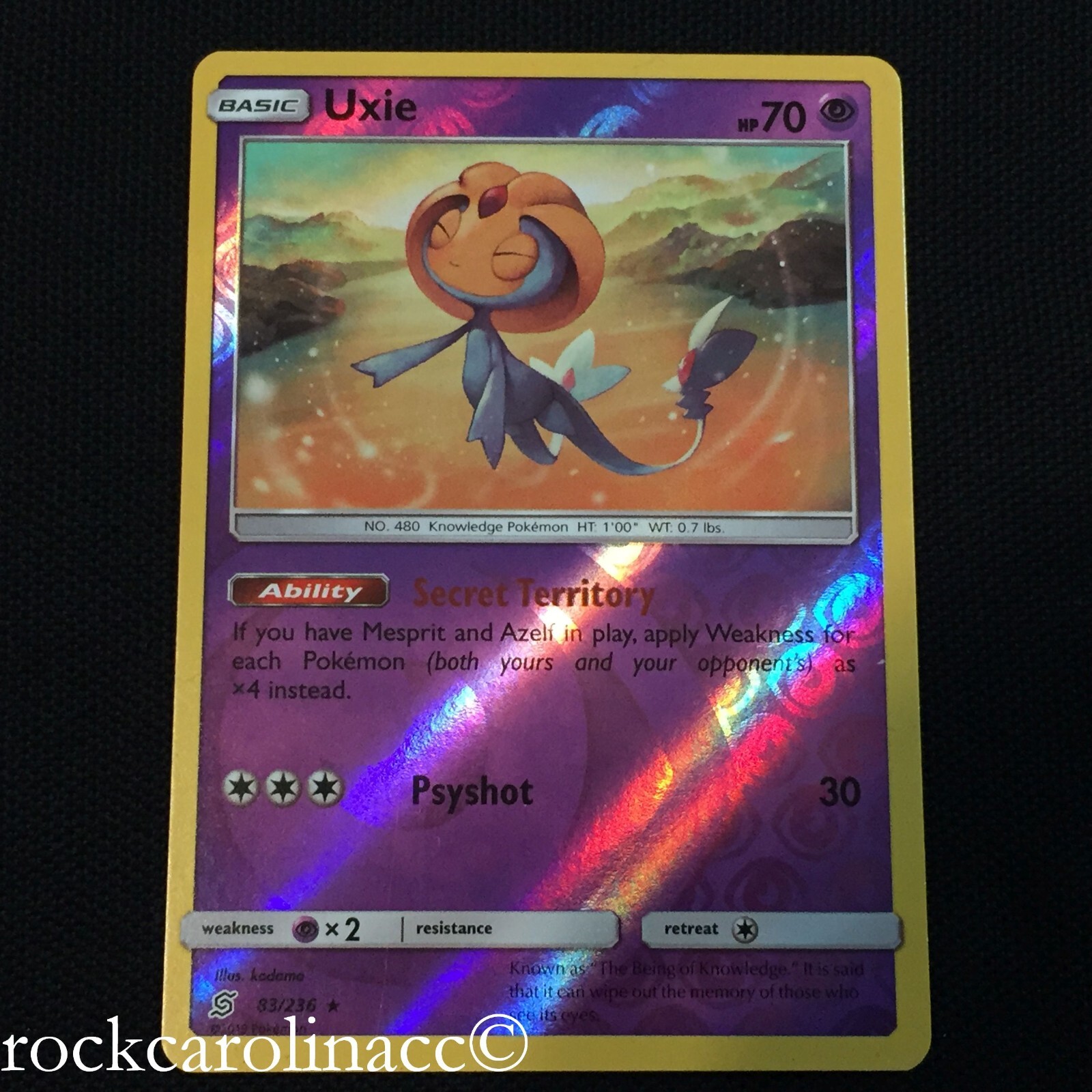 Azelf Mesprit Uxie REVERSE HOLO SET x3 (NM) 83 84 85/236 UNIFIED MINDS Pokemon eBay