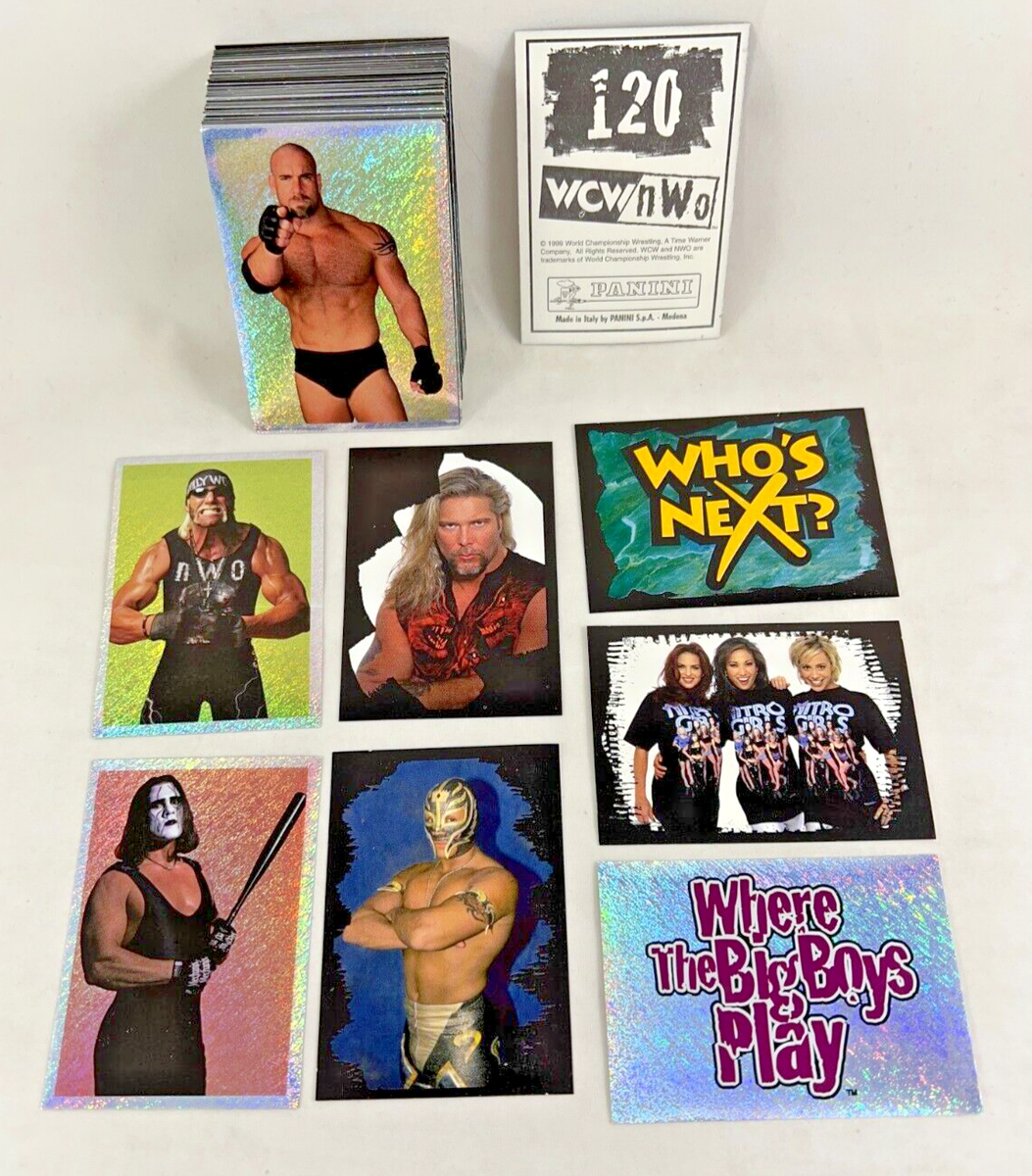 FT N.W.U アルバム サイン入り WORLD CHAMPIONSHIP WRESTLING WCW / NWO ALBUM STICKER Complete CARD