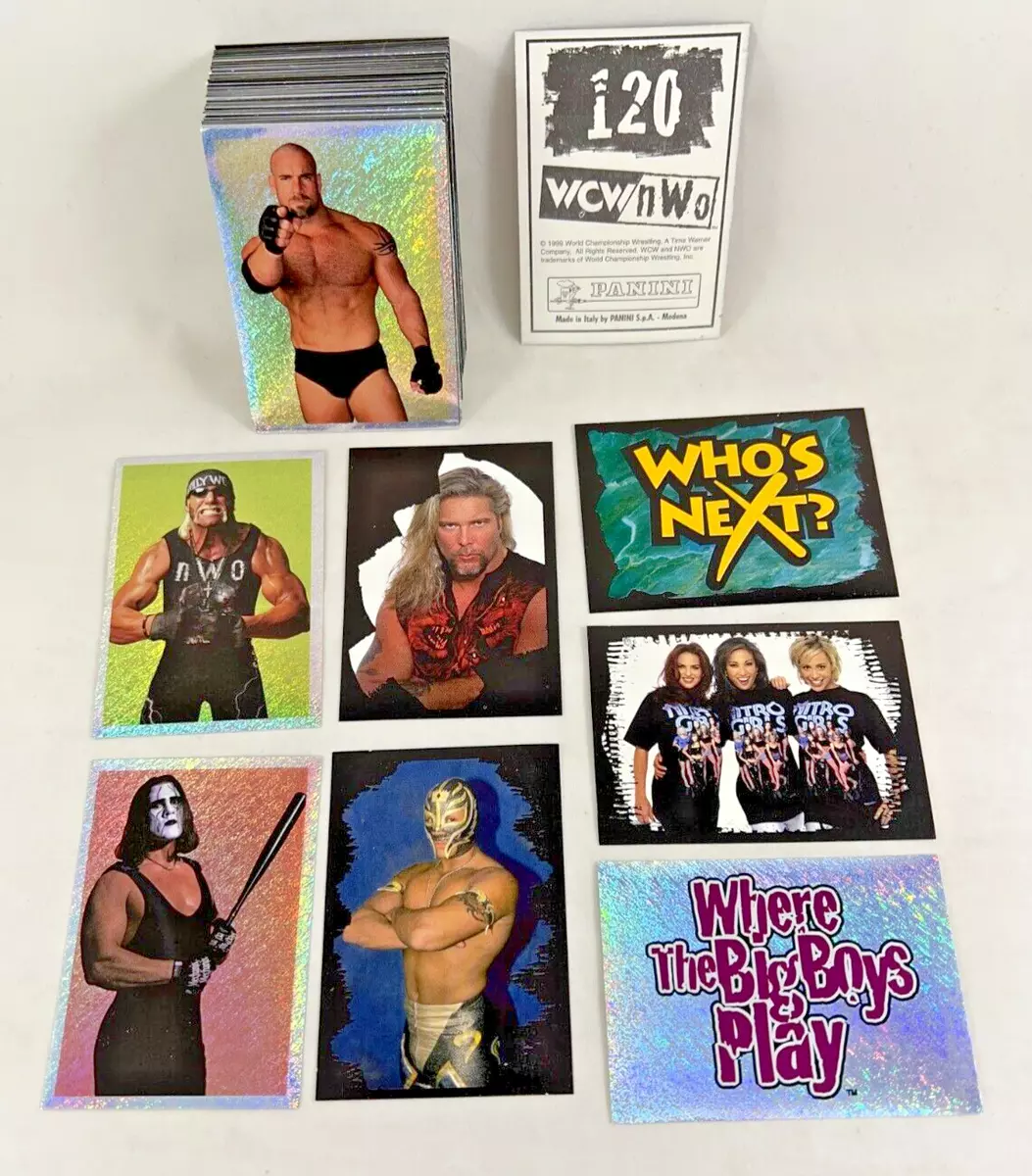 WORLD CHAMPIONSHIP WRESTLING WCW / NWO ALBUM STICKER Complete CARD SET Panini