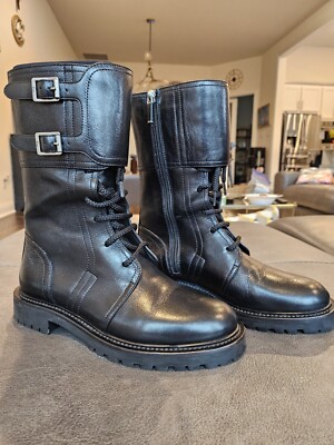 Dior Leather Combat Boots